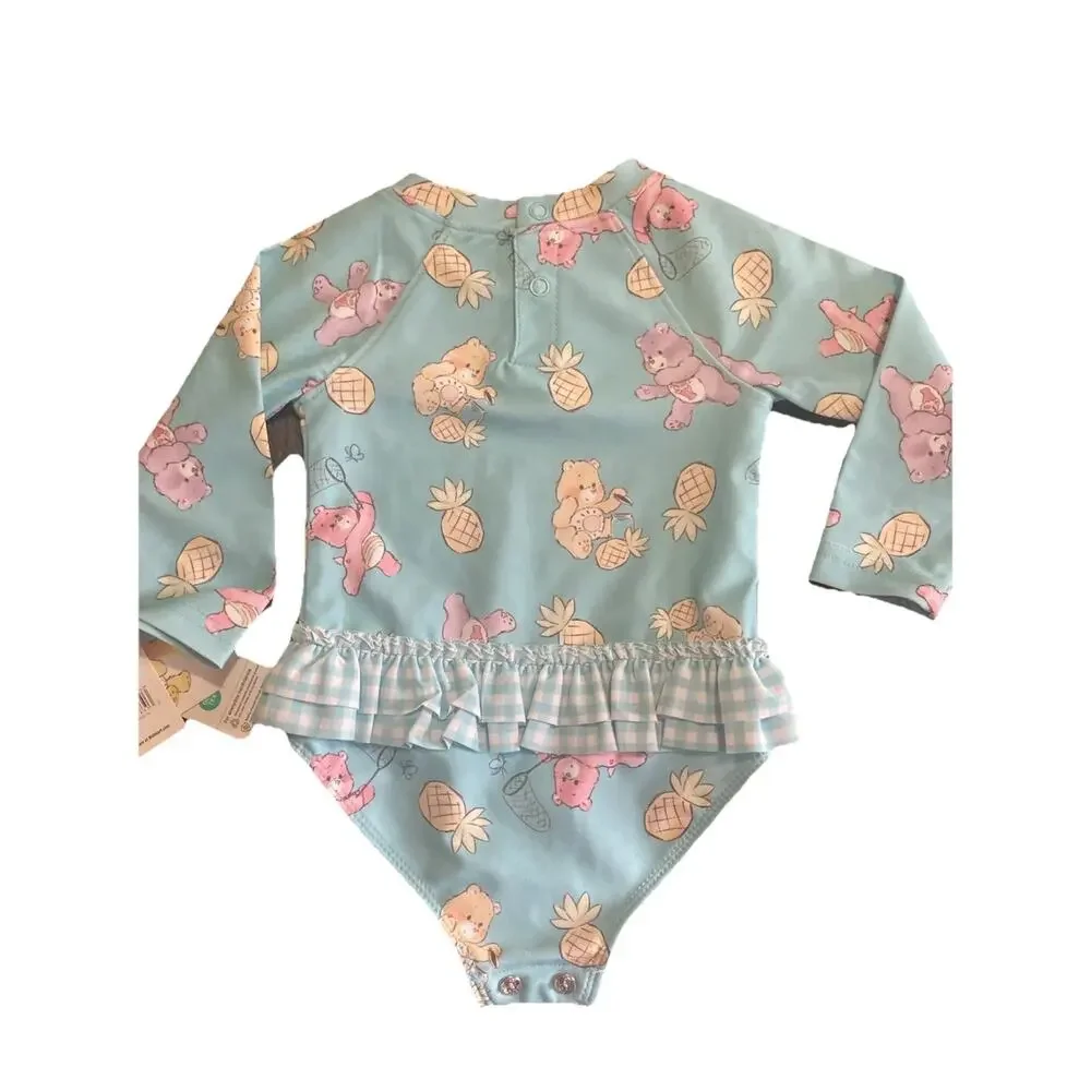 Baby Care Bears Swim Suit One Piece Sz 12 Months UPF 50+ Sun Protection NWT‎ NEW
